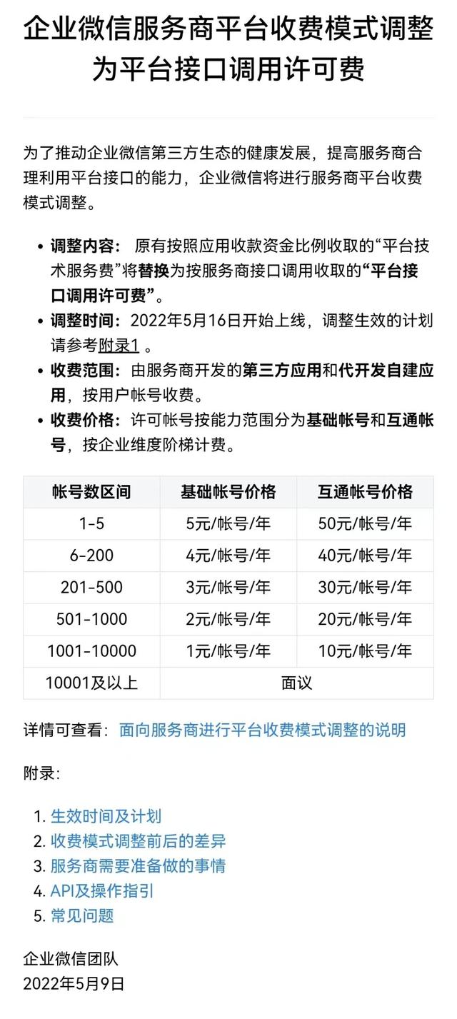 78% 服务商看好企业微信收费模式调整，免费长不出 to B 生态！